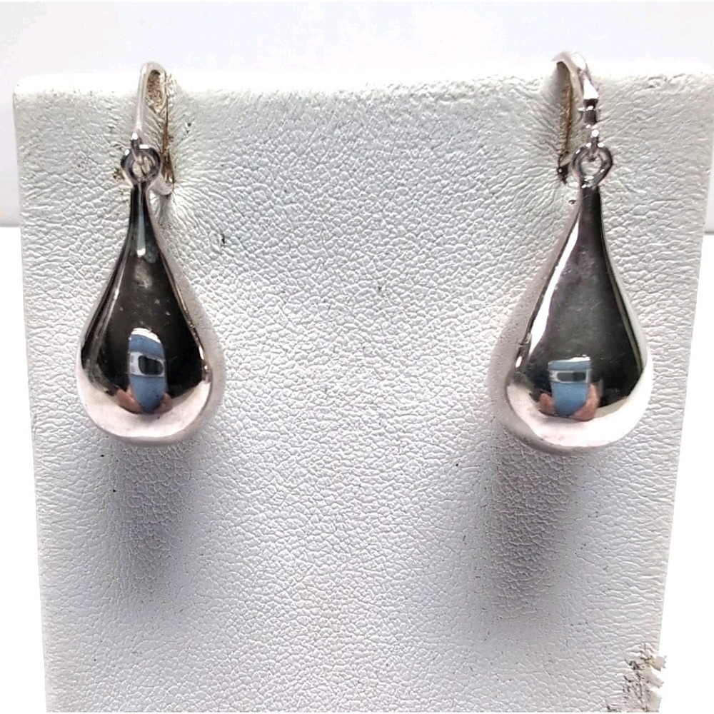 RLM Studio Robert Lee Morris 925 Sterling Silver Teardrop Leverback Earrings